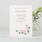Mayapple Blossom Engagement Party Invitation 招待状 (スタンド正面)