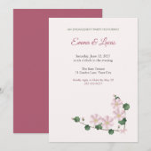 Mayapple Blossom Engagement Party Invitation 招待状 (正面/裏面)