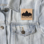 Mayapurはボタン私の礼拝所です 缶バッジ (インサイチュ)