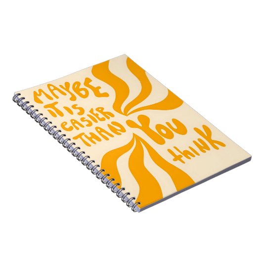 Maybe It’s Easier Than You Think – Motivational ノートブック (右側)