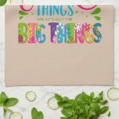 Maybe The Little Things Are Actually The Big Thing キッチンタオル (折り畳み)