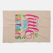 Maybe The Little Things Are Actually The Big Thing キッチンタオル (横)