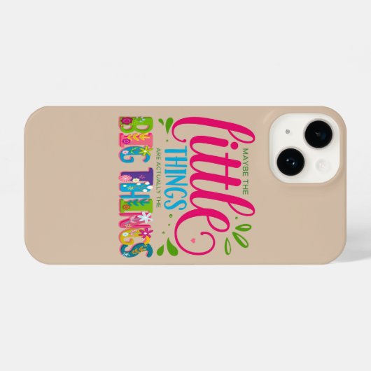 Maybe The Little Things Are Actually The Big Thing iPhoneケース (裏面横)