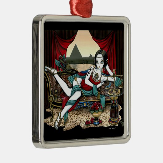 "Mayet"のエジプトの女神の天使のオーナメント メタルオーナメント (右)