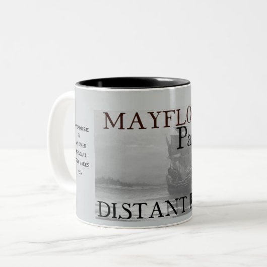 Mayflowerの乗客の遠い親類 ツートーンマグカップ (正面左)