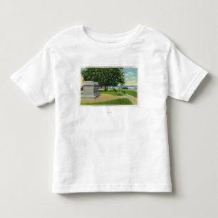 Mayflowerの埋葬記念碑のコールズの丘の眺め トドラーTシャツ