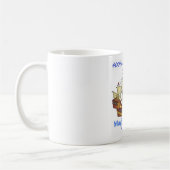 Mayflowerの子孫の帆船記念日 コーヒーマグカップ (左)