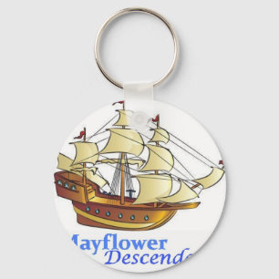 Mayflowerの子孫の帆船 キーホルダー