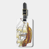 Mayflowerの子孫の帆船 ラゲッジタグ (正面縦)