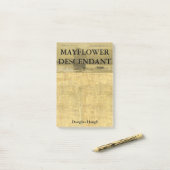Mayflowerの子孫の親類 ポストイット (デスク上)