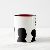 Mayflowerの巡礼者家族のマグ ツートーンマグカップ (中央)