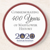 Mayflower 2020のアメリカの祖先のコースター コースター (正面)