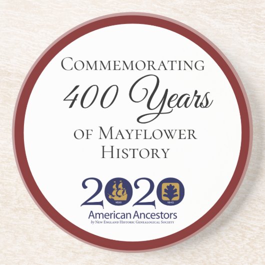 Mayflower 2020のアメリカの祖先のコースター コースター (正面)