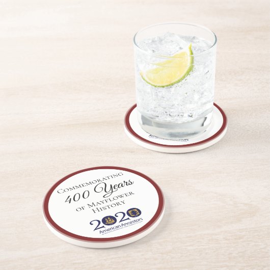 Mayflower 2020のアメリカの祖先のコースター コースター (側面)