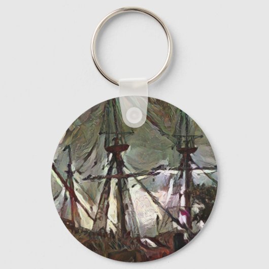 Mayflower 2 in A.I. art お洒落 キーホルダー (正面)