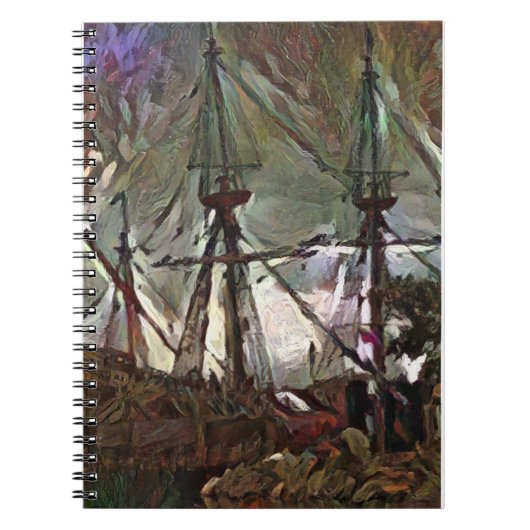 Mayflower 2 in A.I. art お洒落 ノートブック (正面)