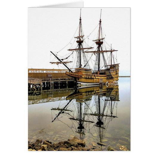 Mayflower II Reflections in Plymouth, MA (正面)