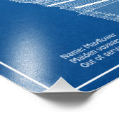 Mayflower - Ship Blueprint Plans ABD フォトプリント (角)