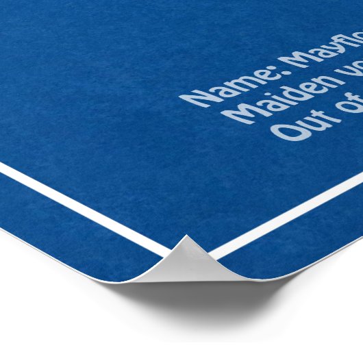 Mayflower - Ship Blueprint Plans ABD ポスター (角)