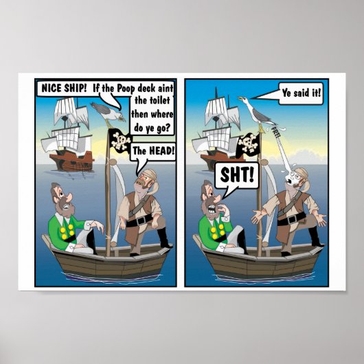 MAYFLOWER'S PIRATES 'ON THE HEAD' ポスター (正面)