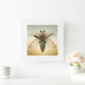 Mayfly Ephemeroptera 060624IREF106 - Watercolor スクエア壁時計 (ホーム)