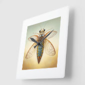 Mayfly Ephemeroptera 060624IREF106 - Watercolor スクエア壁時計 (傾斜)