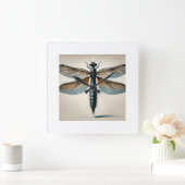 Mayfly in Watercolor and Ink 290824IREF243 - Water スクエア壁時計 (ホーム)