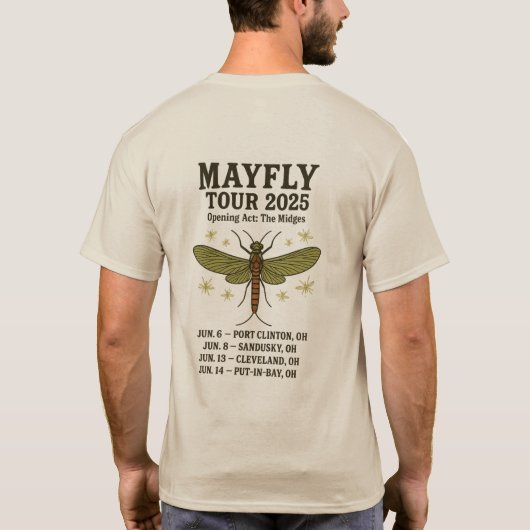 Mayfly Tour 2025 Tシャツ (裏面)