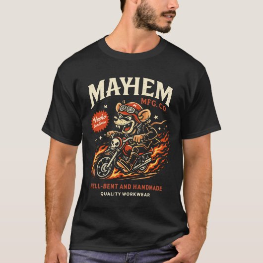 Mayhem Motor Rat Tシャツ (正面)