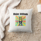 Mayor Attitude - Cool Confident Kid Cartoon with S クッション (ブランケット)
