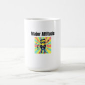 Mayor Attitude - Cool Confident Kid Cartoon with S コーヒーマグカップ (中央)