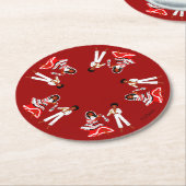 Mayotte, Comores, Océan Indien ラウンドペーパーコースター (アングル)