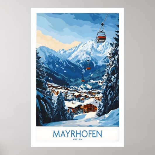 Mayrhofen Ski Poster 1 ポスター (正面)