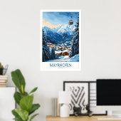 Mayrhofen Ski Poster 1 ポスター (ホームオフィス)