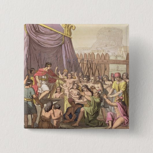 Mayta-Capacの寛大な処置: conquereへの提供の許し 缶バッジ (正面)