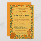 Mayun Sangeet Invite 招待状 (正面/裏面)