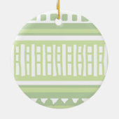 MAZ ストライプ リブ編みパターン 079 クリスマス セラミックオーナメント (裏面)