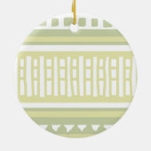 MAZ ストライプ リブ編み パターン 081 クリスマス セラミックオーナメント (裏面)