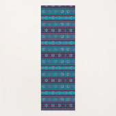 MAZ Floral Striped Ribbed Knitting Pattern 026 ヨガマット (正面)