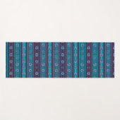 MAZ Floral Striped Ribbed Knitting Pattern 026 ヨガマット (正面(横))