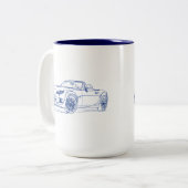 Maz Miata MX5 2013年 ツートーンマグカップ (正面左)