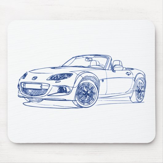 Maz Miata MX5 2013年 マウスパッド (正面)