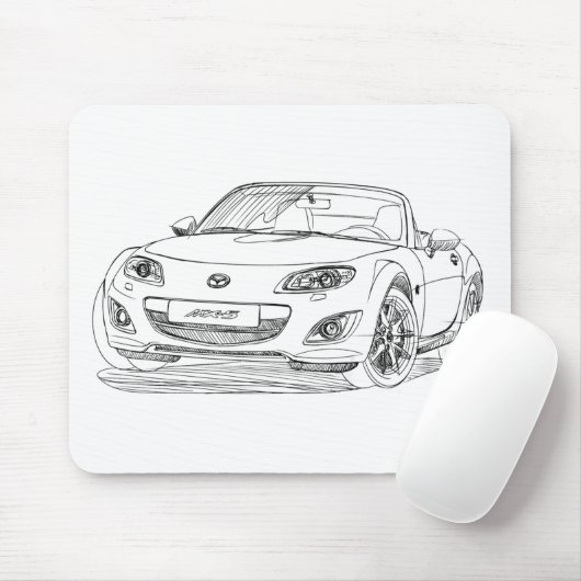 Maz Miata MX5 GEN 3 2010年 マウスパッド (マウス)