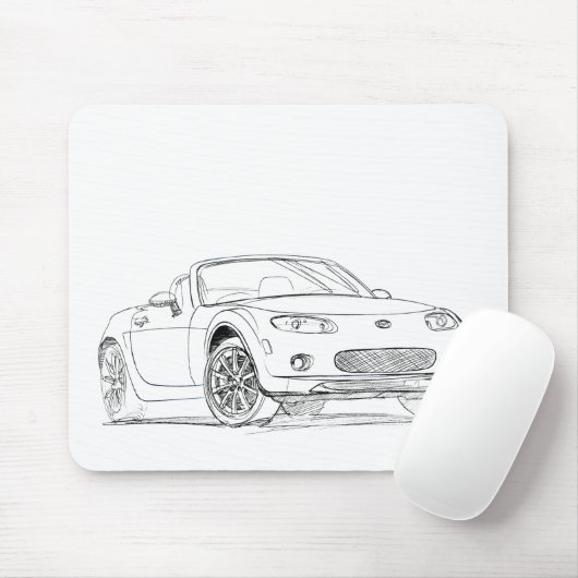 Maz MX5 Miata gen3 マウスパッド (マウス)