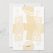 MAZ Noughts & Wavy Squares Check Ab 7a Christmas シーズンカード (裏面)