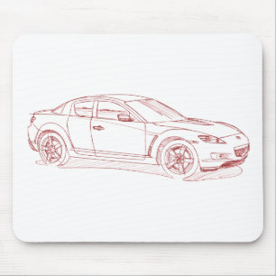 Maz RX8 2003のスケッチ マウスパッド