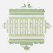 MAZ Striped Ribbed Knitting Pattern 079 Christmas  オーナメントカード (裏面)