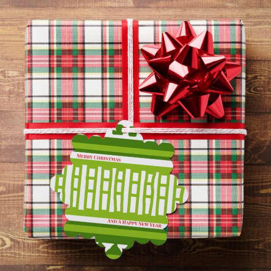 MAZ Striped Ribbed Knitting Pattern 079 Christmas  オーナメントカード (インサイチュ (ギフト))