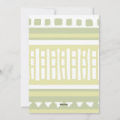 MAZ Striped Ribbed Knitting Pattern 081 Christmas  シーズンカード (裏面)