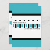 MAZ Striped Ribbed Knitting Pattern 236 Christmas シーズンカード (正面/裏面)